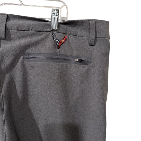 Cutter & Buck Mens Gray Stretch Trousers With Zipper Pockets size 40 GM Corvette - Picture 6 of 8
